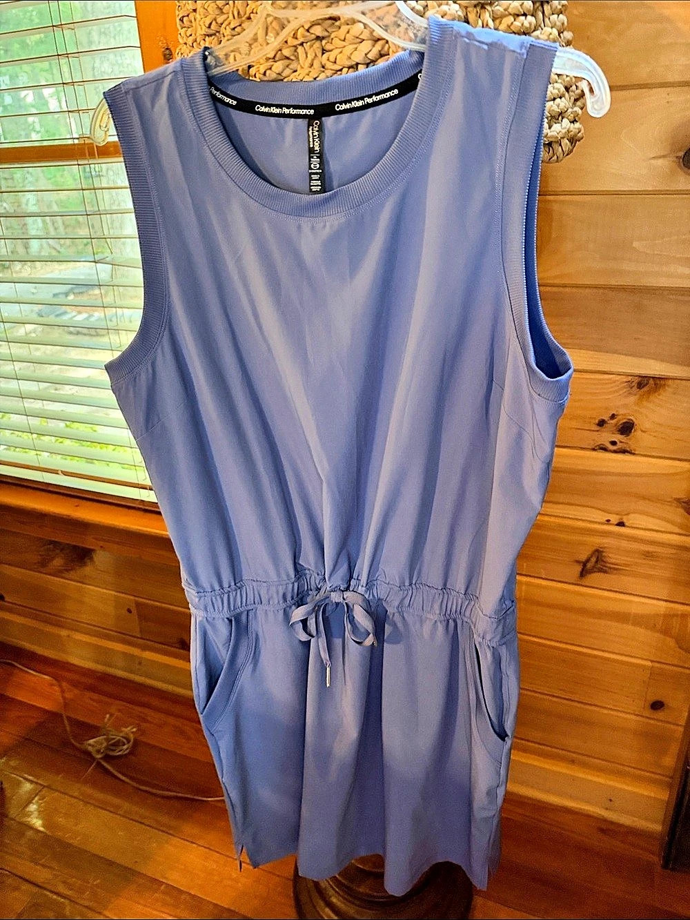 Calvin Klein Performance Sleeveless Romper in-blue New